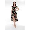imageMatchable Family Hawaiian Luau Men Women Girl Boy Clothes in Black RafelsiaWomen Wrap Ruffle