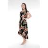imageMatchable Family Hawaiian Luau Men Women Girl Boy Clothes in Black RafelsiaWomen Wrap Ruffle