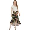 imageMatchable Family Hawaiian Luau Men Women Girl Boy Clothes in Black RafelsiaWomen Wrap Ruffle Skirt