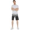 imageMens Spandex Hawaiian Beach Board Shorts with Zipped Pocket in Classic Hibiscus PrintHonu Turtles in Black