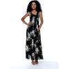 imageWomens Hawaiian Maxi Tank Elastic Luau Dress Pineapple GardenPineapple Garden Black