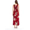 imageWomens Hawaiian Maxi Tank Elastic Luau Dress Pineapple GardenPineapple Garden Burgundy