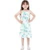 imageGirl Hawaiian Round Neck Dress in HibiscusOrchid Breeze White