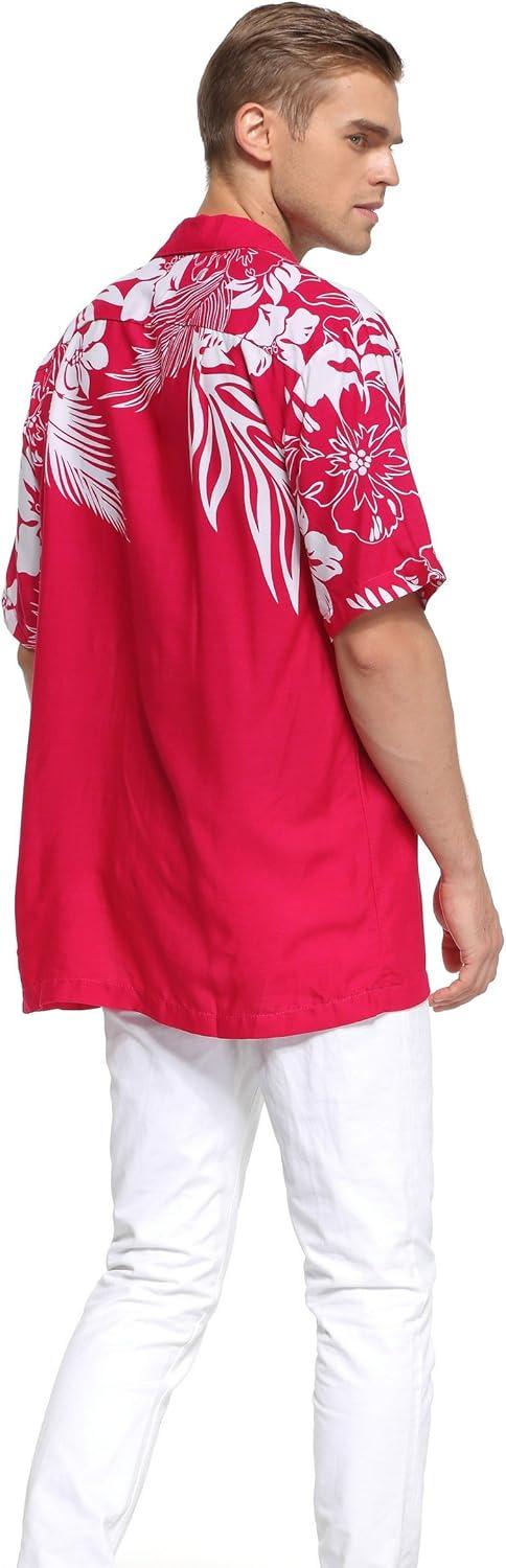 imageHawaii Hangover Mens Hawaiian Shirt Aloha Shirt Floral Edge in Assorted ColorsBlack