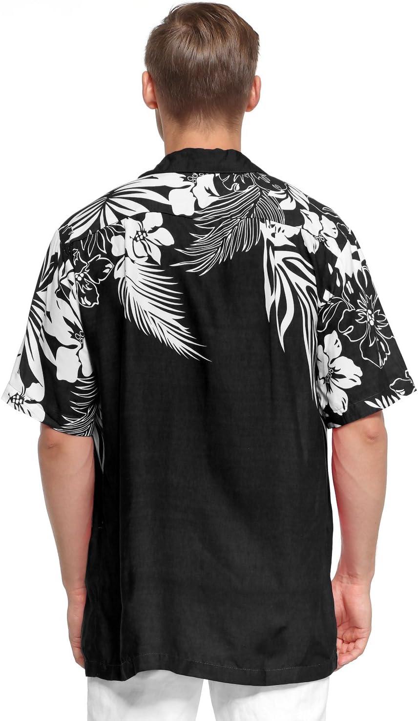 imageHawaii Hangover Mens Hawaiian Shirt Aloha Shirt Floral Edge in Assorted ColorsBlack