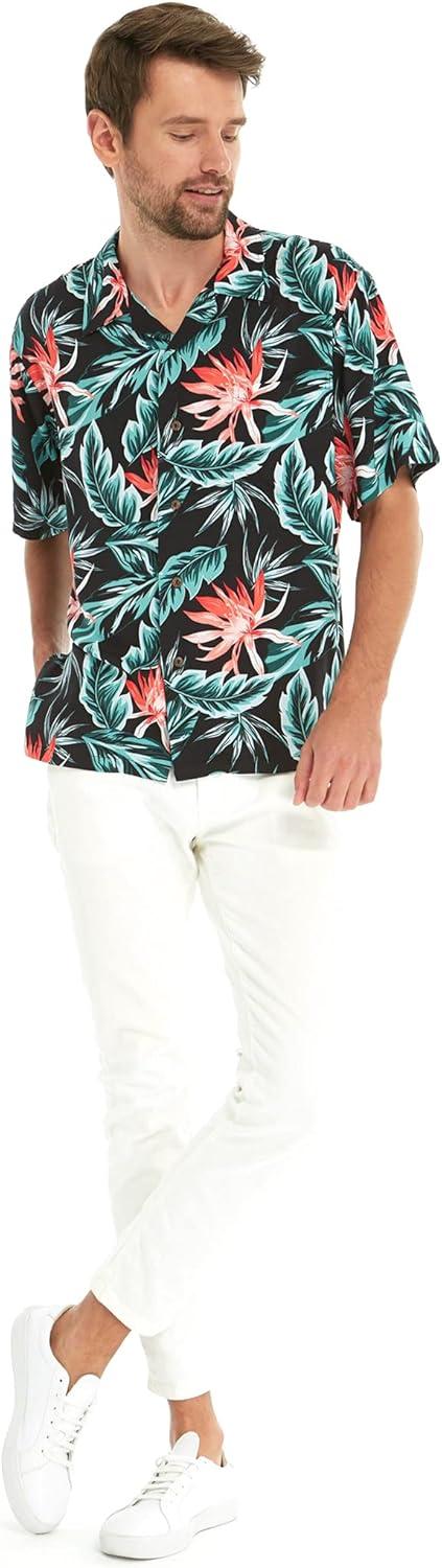 imageHawaii Hangover Mens Hawaiian Shirt Aloha Shirt Floral Edge in Assorted ColorsBlooming Lily