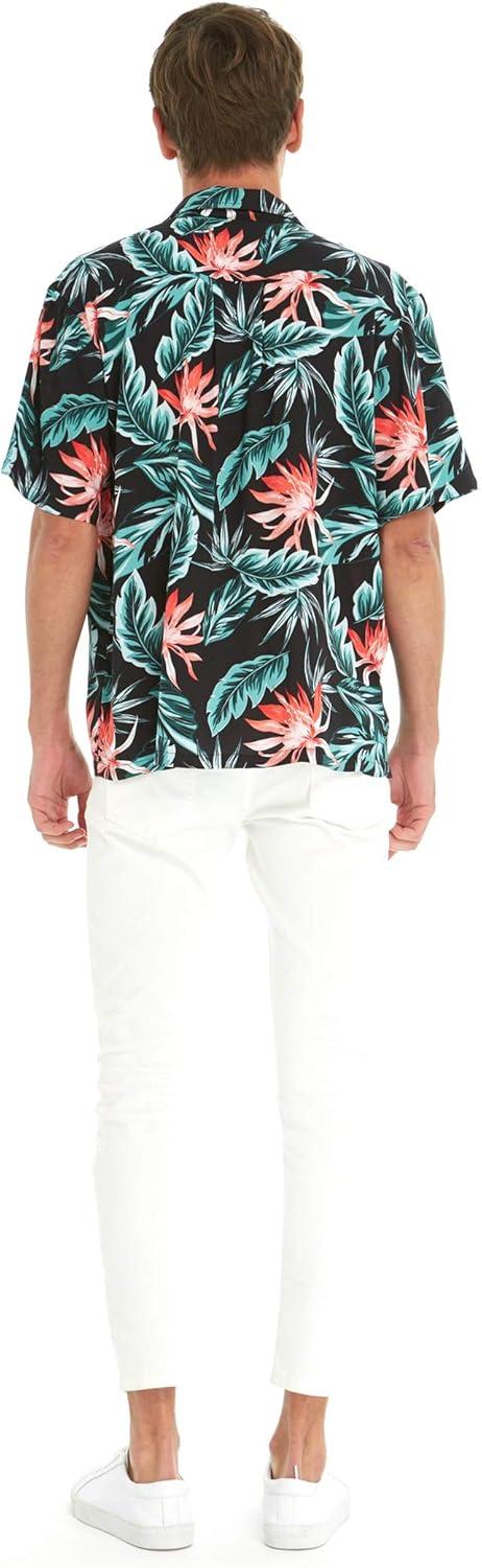imageHawaii Hangover Mens Hawaiian Shirt Aloha Shirt Floral Edge in Assorted ColorsBlooming Lily