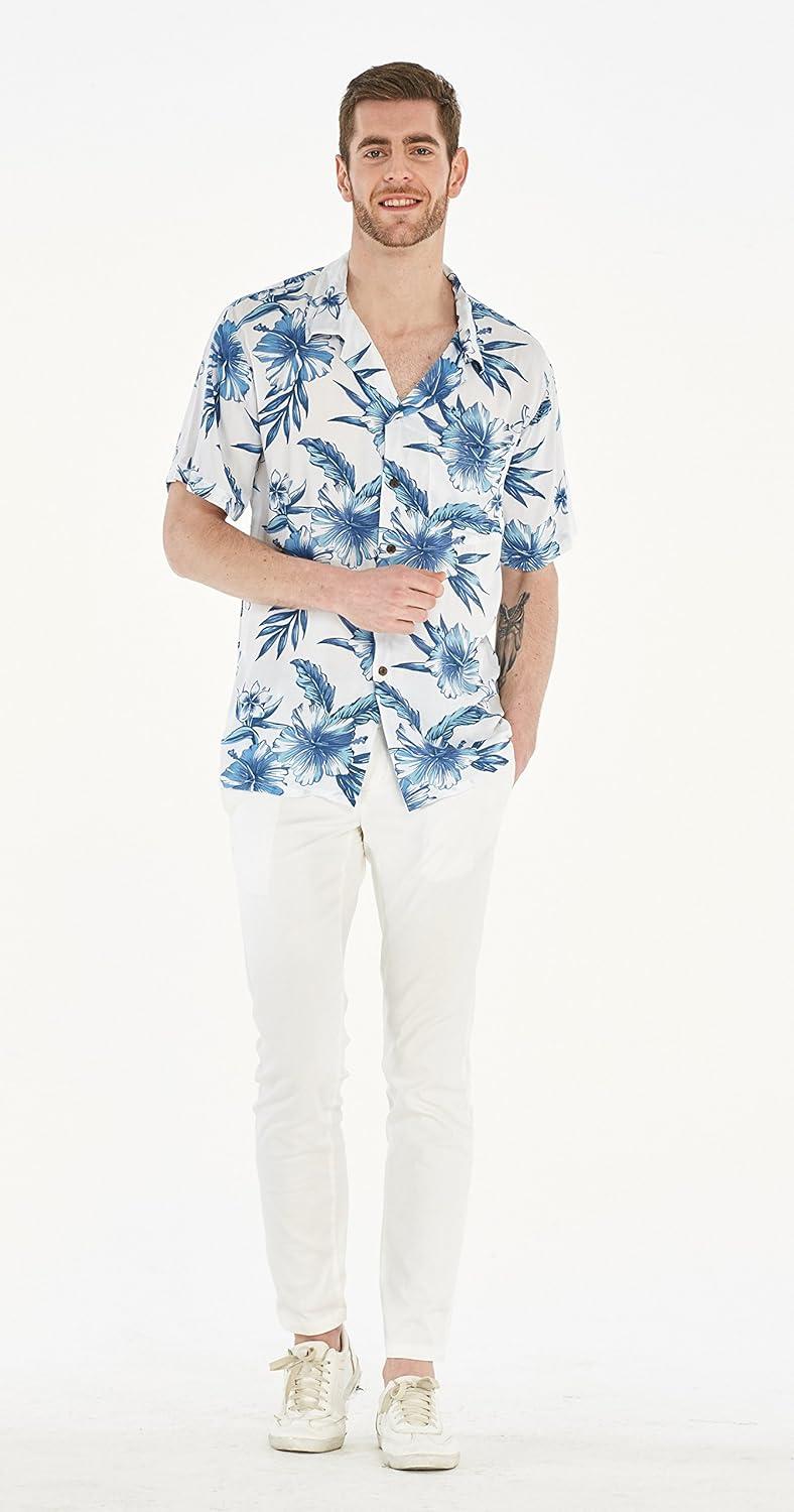imageHawaii Hangover Mens Hawaiian Shirt Aloha Shirt Floral Edge in Assorted ColorsDay Dream Bloom