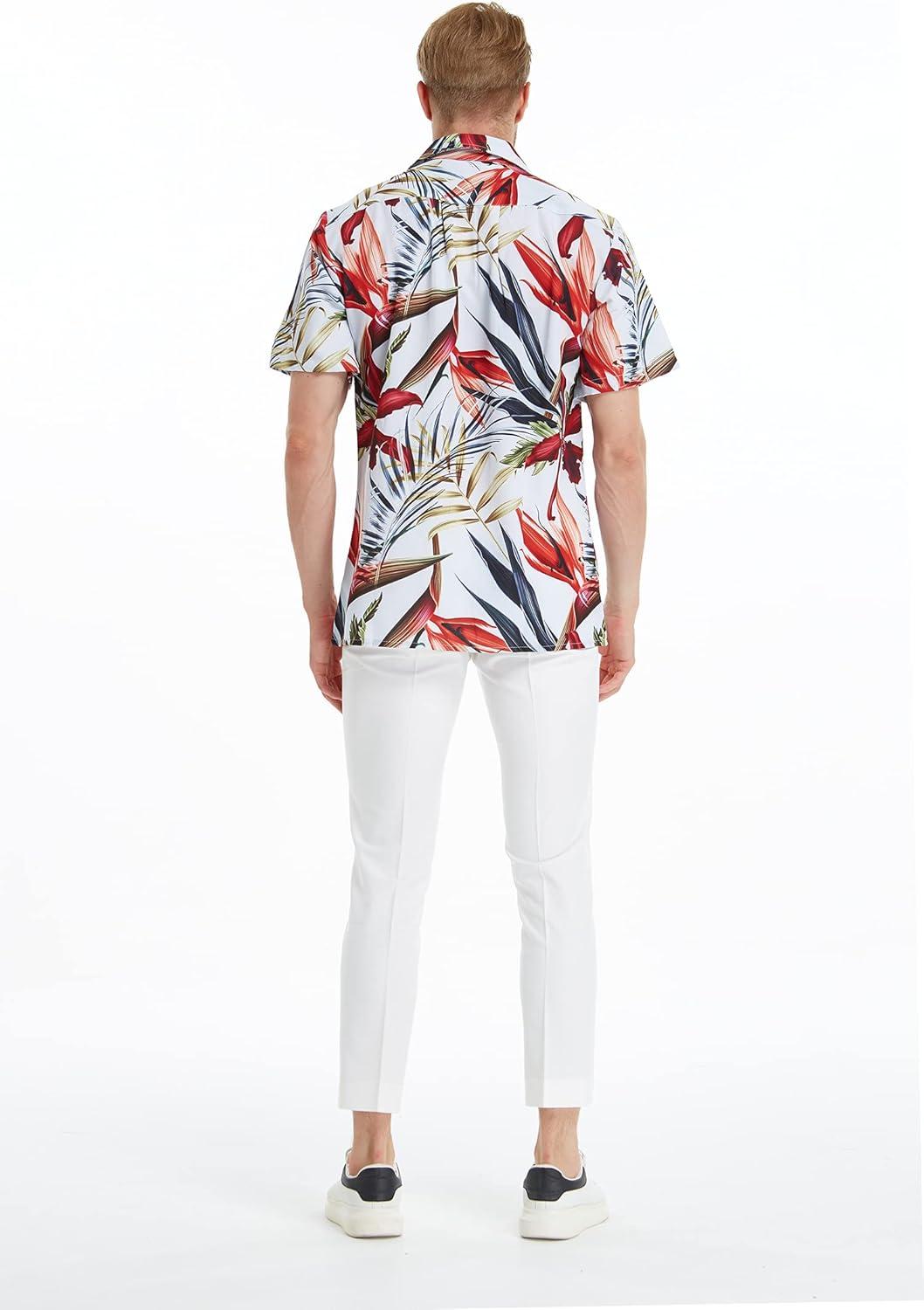 imageHawaii Hangover Mens Hawaiian Shirt Aloha Shirt Floral Edge in Assorted ColorsGarden at Dawn