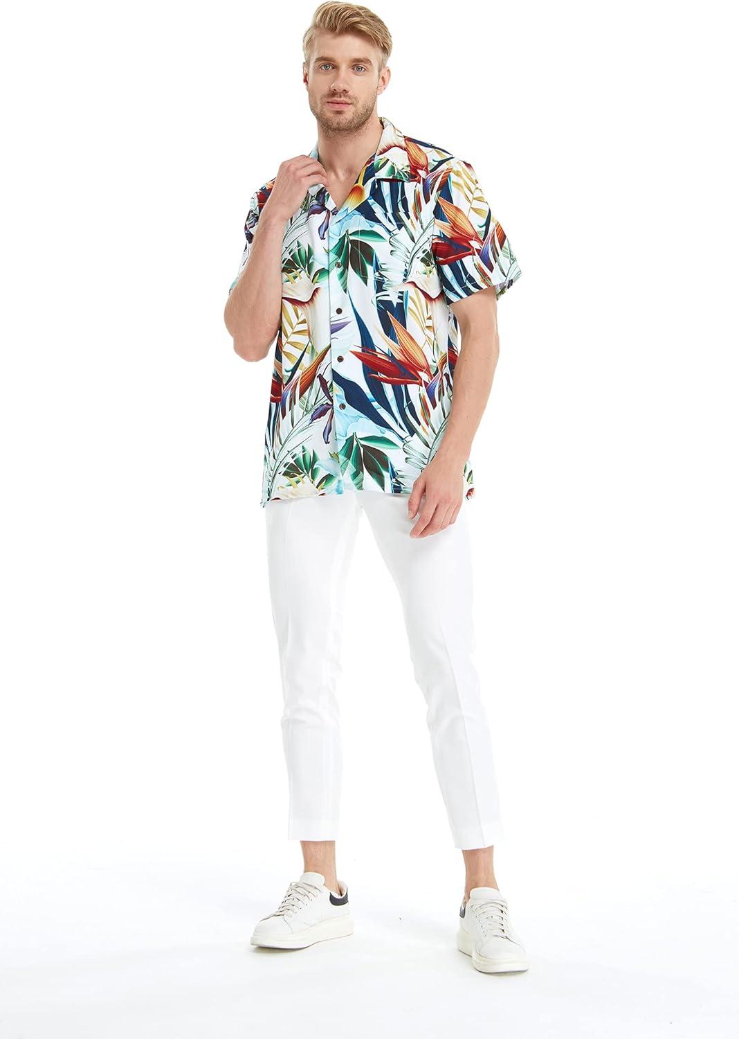 imageHawaii Hangover Mens Hawaiian Shirt Aloha Shirt Floral Edge in Assorted ColorsLost in Paradise