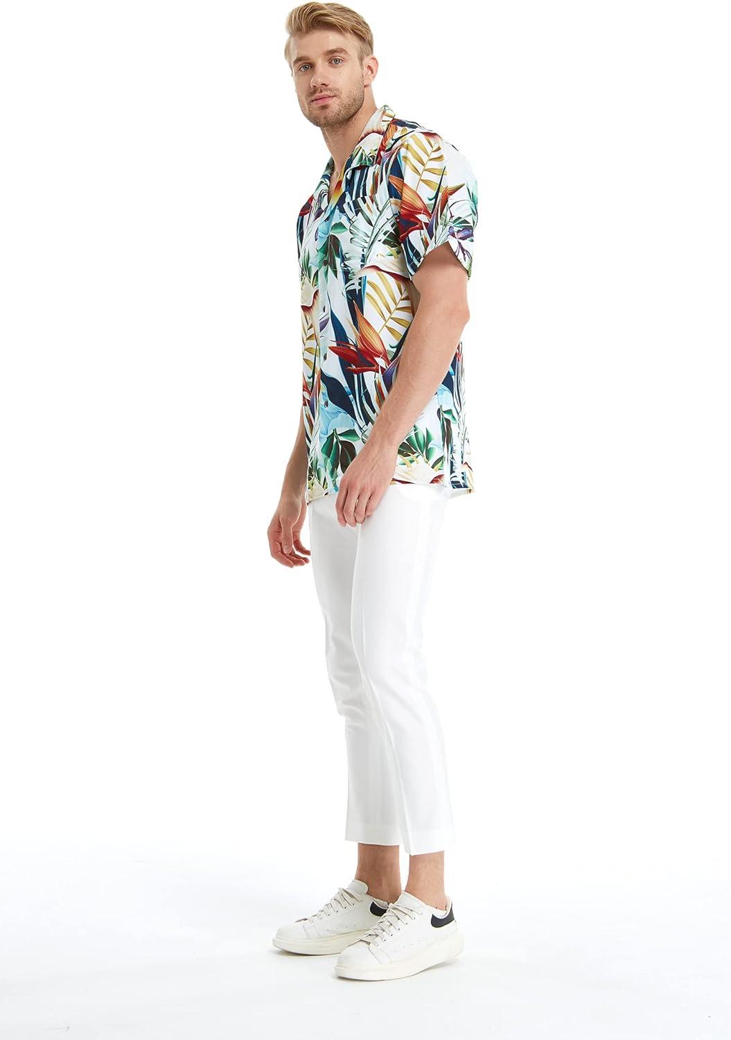 imageHawaii Hangover Mens Hawaiian Shirt Aloha Shirt Floral Edge in Assorted ColorsLost in Paradise