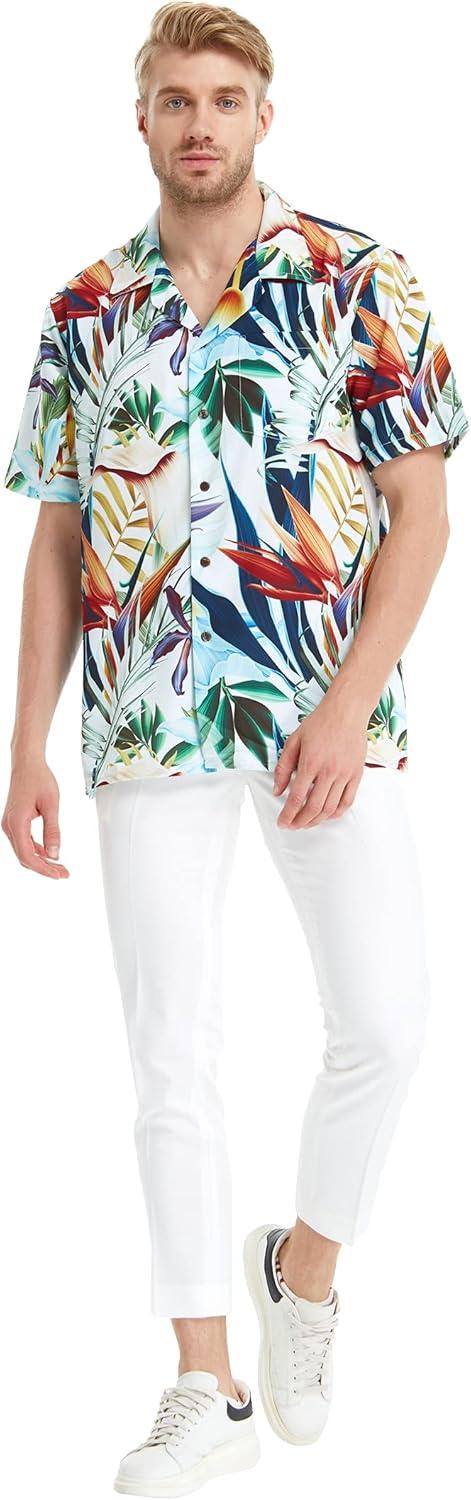 imageHawaii Hangover Mens Hawaiian Shirt Aloha Shirt Floral Edge in Assorted ColorsLost in Paradise