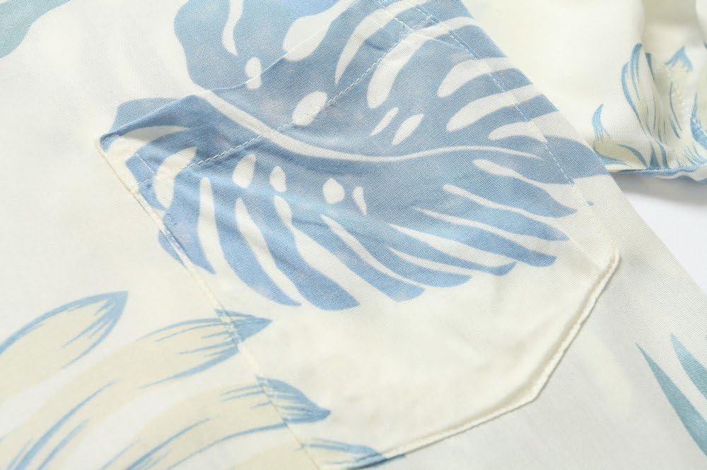 imageHawaii Hangover Mens Hawaiian Shirt Aloha Shirt Floral Edge in Assorted ColorsPalm Leaves in White