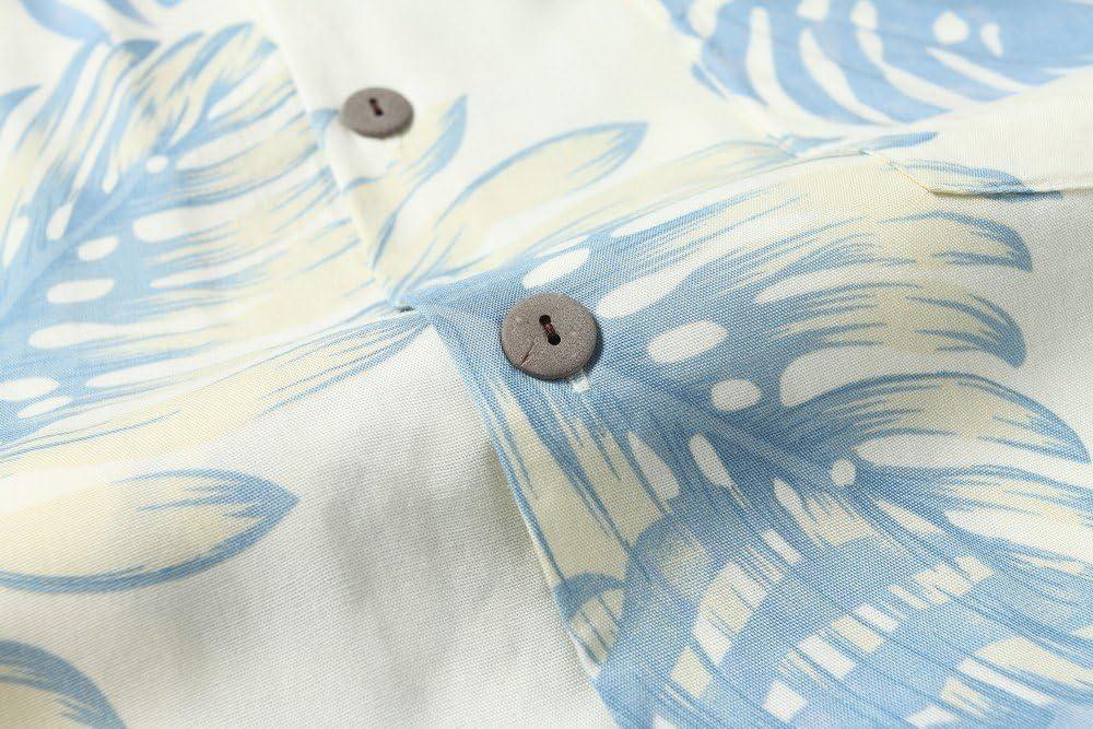 imageHawaii Hangover Mens Hawaiian Shirt Aloha Shirt Floral Edge in Assorted ColorsPalm Leaves in White
