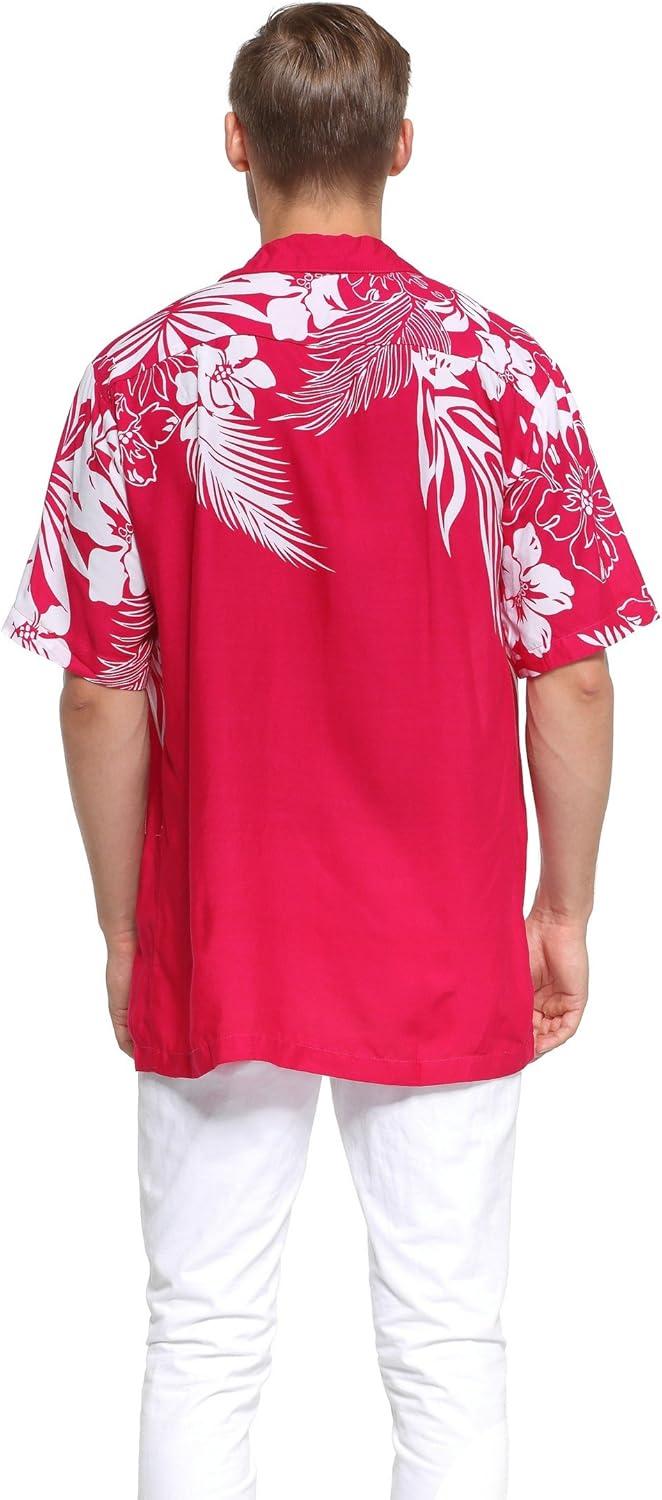imageHawaii Hangover Mens Hawaiian Shirt Aloha Shirt Floral Edge in Assorted ColorsPink