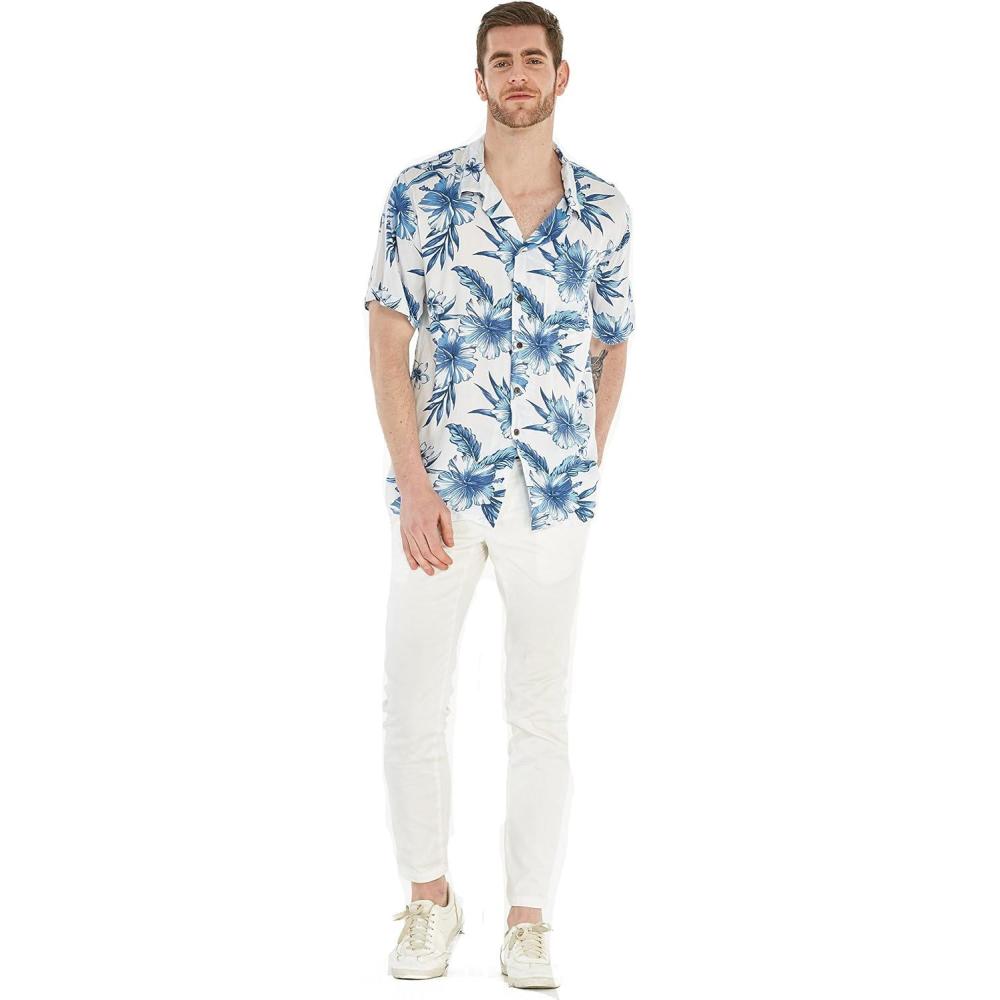 imageHawaii Hangover Mens Hawaiian Shirt Aloha Shirt Floral Edge in Assorted ColorsDay Dream Bloom