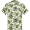 imageHawaii Hangover Mens Hawaiian Shirt Aloha Shirt Floral Edge in Assorted ColorsLeaves in White Green