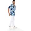 imageHawaii Hangover Mens Hawaiian Shirt Aloha Shirt Floral Edge in Assorted ColorsPacific Palm Navy
