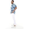 imageHawaii Hangover Mens Hawaiian Shirt Aloha Shirt Floral Edge in Assorted ColorsPacific Palm Navy