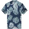 imageHawaii Hangover Mens Hawaiian Shirt Aloha Shirt Floral Edge in Assorted ColorsPalm Leaves in Blue