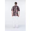 imageHawaii Hangover Mens Hawaiian Shirt Aloha Shirt Floral Edge in Assorted ColorsPink Black Hibiscus Vine