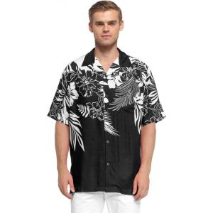 imageHawaii Hangover Mens Hawaiian Shirt Aloha Shirt Floral Edge in Assorted ColorsBlack