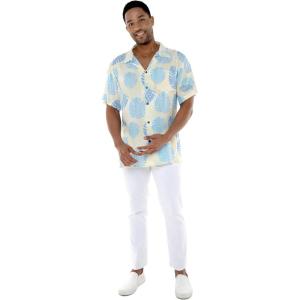 imageHawaii Hangover Mens Hawaiian Shirt Aloha Shirt Floral Edge in Assorted ColorsPacific Palm Cream