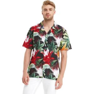 imageHawaii Hangover Mens Hawaiian Shirt Aloha Shirt Floral Edge in Assorted ColorsTropical Twilight