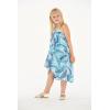 imageGirl Hawaiian Halter Dress in Simply Blue PalmsSimply Blue Palms