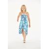 imageGirl Hawaiian Halter Dress in Simply Blue PalmsSimply Blue Palms