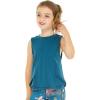 imageGirls Hawaiian Athletic Sportswear Leggings with Pockets in Solid ColorsBlue Green