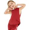 imageGirls Hawaiian Athletic Sportswear Leggings with Pockets in Solid ColorsRed