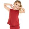 imageGirls Hawaiian Athletic Sportswear Leggings with Pockets in Solid ColorsRed