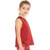 imageGirls Hawaiian Athletic Sportswear Leggings with Pockets in Solid ColorsRed