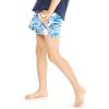 imageGirls Hawaiian Athletic Sportswear Skorts with Builtin Tights in Floral PatternsFirebird Blue White
