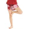 imageGirls Hawaiian Athletic Sportswear Skorts with Builtin Tights in Floral PatternsLotus and Orchid Red