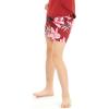 imageGirls Hawaiian Athletic Sportswear Skorts with Builtin Tights in Floral PatternsLotus and Orchid Red