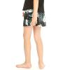 imageGirls Hawaiian Athletic Sportswear Skorts with Builtin Tights in Floral PatternsWispy Cereus Black