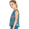 imageGirls Hawaiian Athletic Sportswear Tank Top in Floral PatternsCrayon Palms Green
