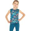 imageGirls Hawaiian Athletic Sportswear Tank Top in Floral PatternsCrayon Palms Green