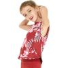 imageGirls Hawaiian Athletic Sportswear Tank Top in Floral PatternsLotus and Orchid Red