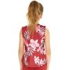 imageGirls Hawaiian Athletic Sportswear Tank Top in Floral PatternsLotus and Orchid Red