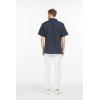 imageHawaii Hangover Mens Hawaiian Aloha Premium Cotton Shirt Orchid Paradise in NavyOrchid Paradise in Navy