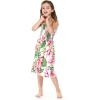imageMatchable Family Hawaiian Luau Men Women Girl Boy Clothes in Lotus and OrchidGirl Elastic Top Strap