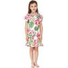 imageMatchable Family Hawaiian Luau Men Women Girl Boy Clothes in Lotus and OrchidGirl Simple Muumuu Ruffle