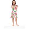 imageMatchable Family Hawaiian Luau Men Women Girl Boy Clothes in Lotus and OrchidGirl Simple Muumuu Ruffle