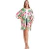 imageMatchable Family Hawaiian Luau Men Women Girl Boy Clothes in Lotus and OrchidWomen Kimono Cardigan
