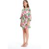 imageMatchable Family Hawaiian Luau Men Women Girl Boy Clothes in Lotus and OrchidWomen Kimono Cardigan