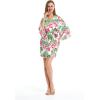 imageMatchable Family Hawaiian Luau Men Women Girl Boy Clothes in Lotus and OrchidWomen Kimono Cardigan