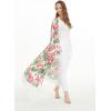 imageMatchable Family Hawaiian Luau Men Women Girl Boy Clothes in Lotus and OrchidWomen Maxi Kimono Cardigan